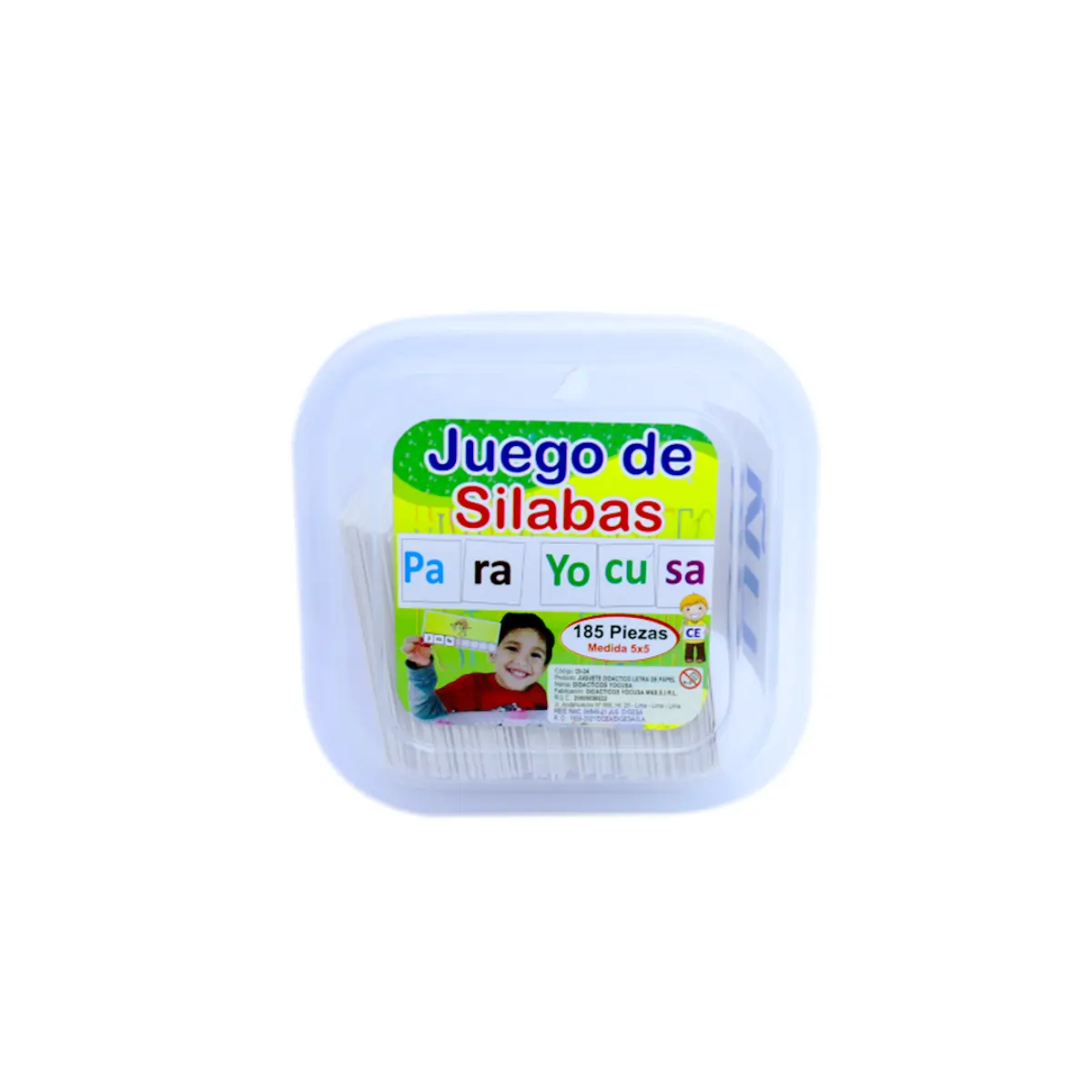 JUEGO DE SILABAS / DI-34