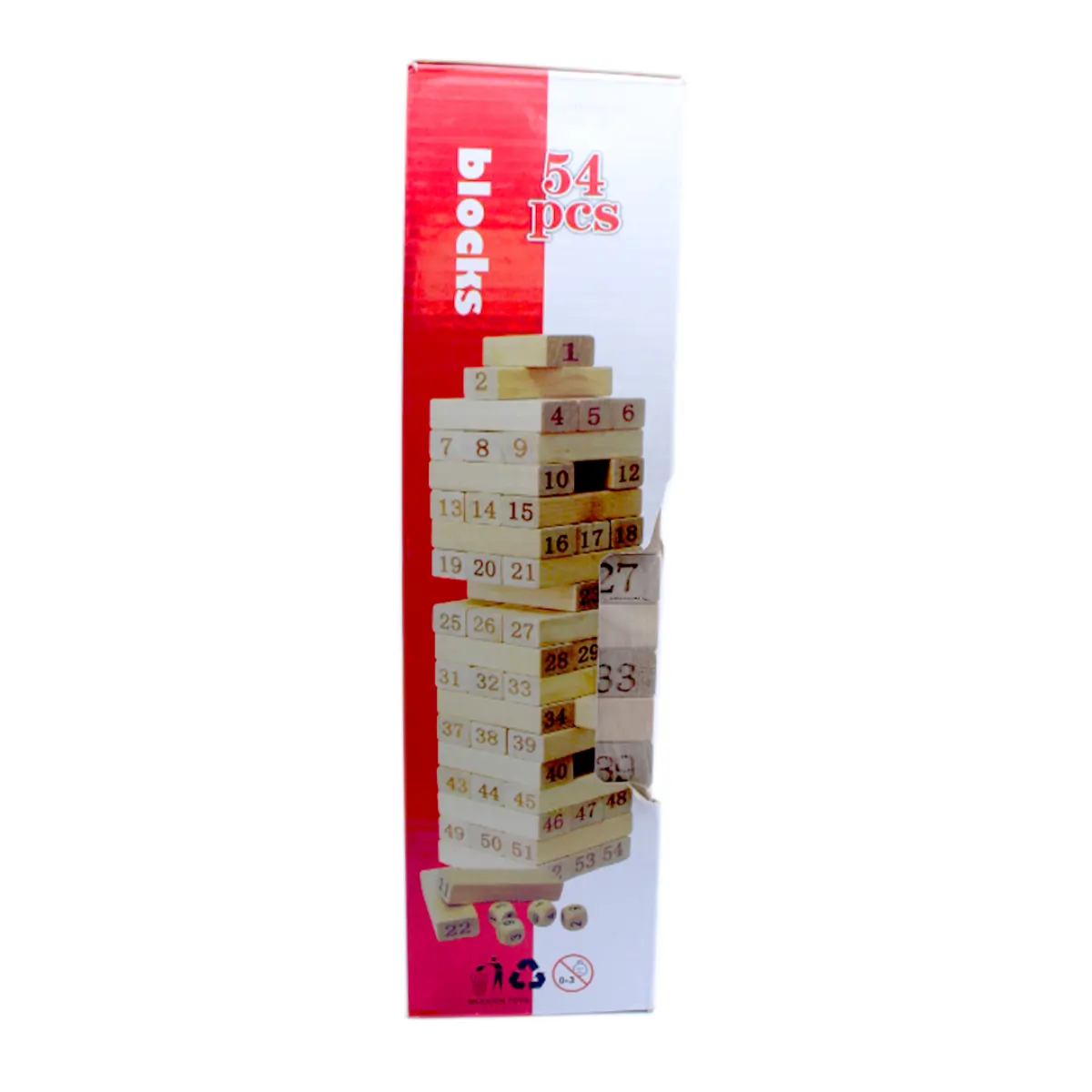 JENGA NUMEROS X54 CAJA ROJA / 258-45A