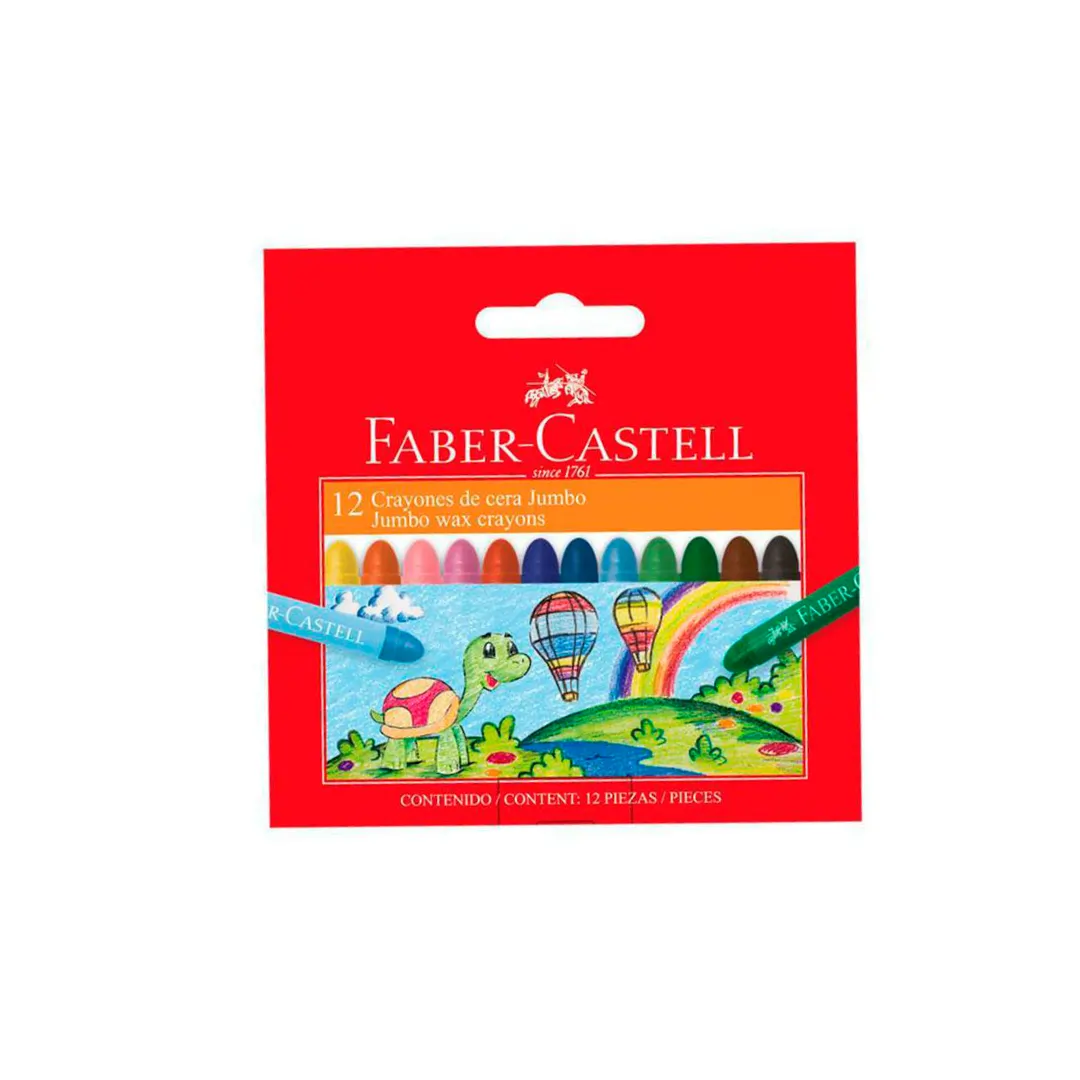 CRAYOLA JUMBO X 12 - FABER CASTELL