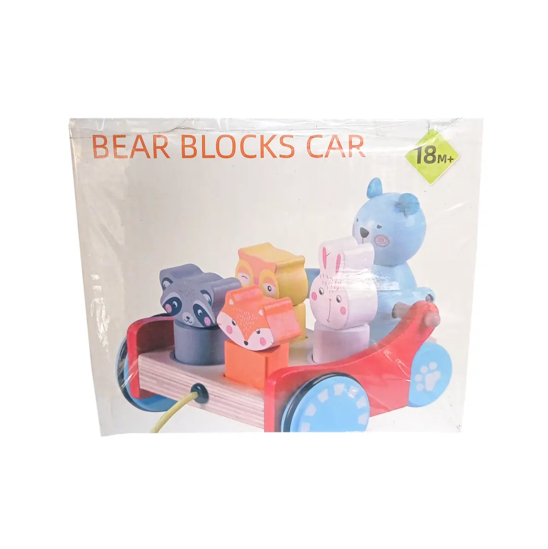 DIDACTICO CARRITO PLANTADO - BEAR BLOCKS CAR / QQ-3048